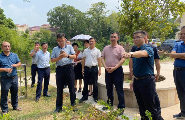 廣東省生態(tài)環(huán)境廳、江西省生態(tài)環(huán)境廳考察調(diào)研我司農(nóng)村生活污水處理站
