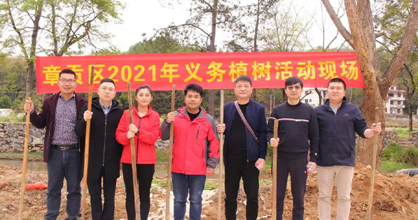 春回大地，萬物復蘇丨挺進環(huán)保聯(lián)合贛南專員辦、區(qū)生態(tài)環(huán)境局等單位開展義務植樹節(jié)活動