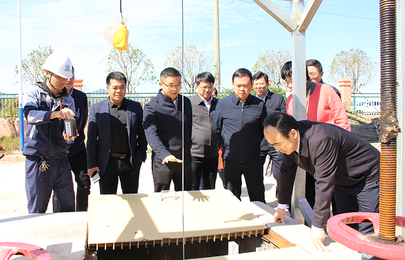 江西省生態(tài)環(huán)境廳黨組書記、廳長徐延彬一行蒞臨挺進環(huán)保和樂新村項目點視察調研